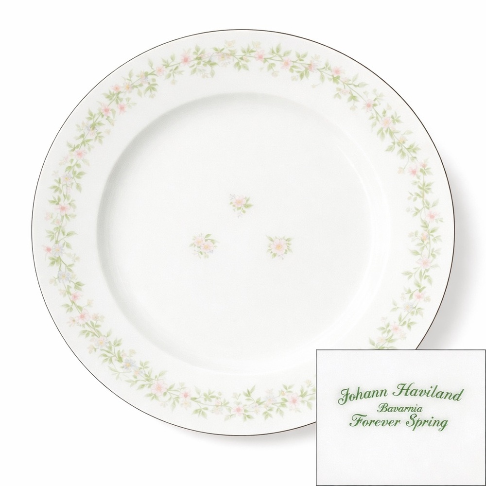 Johann Haviland Dinner Plate Replacement Forever Spring Floral Bavaria Germany